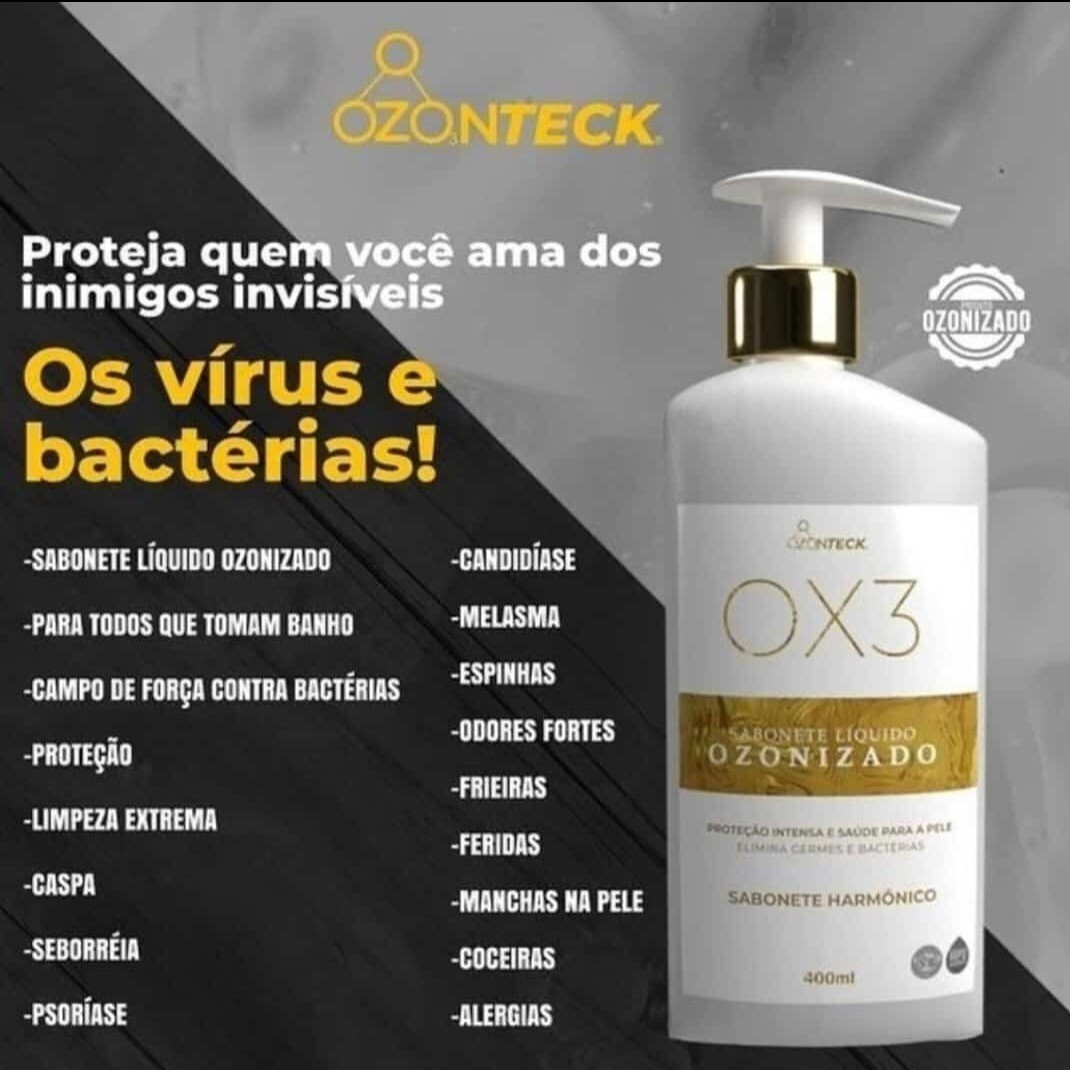 SABONETE 0X3 OZONIZADO 400 ML