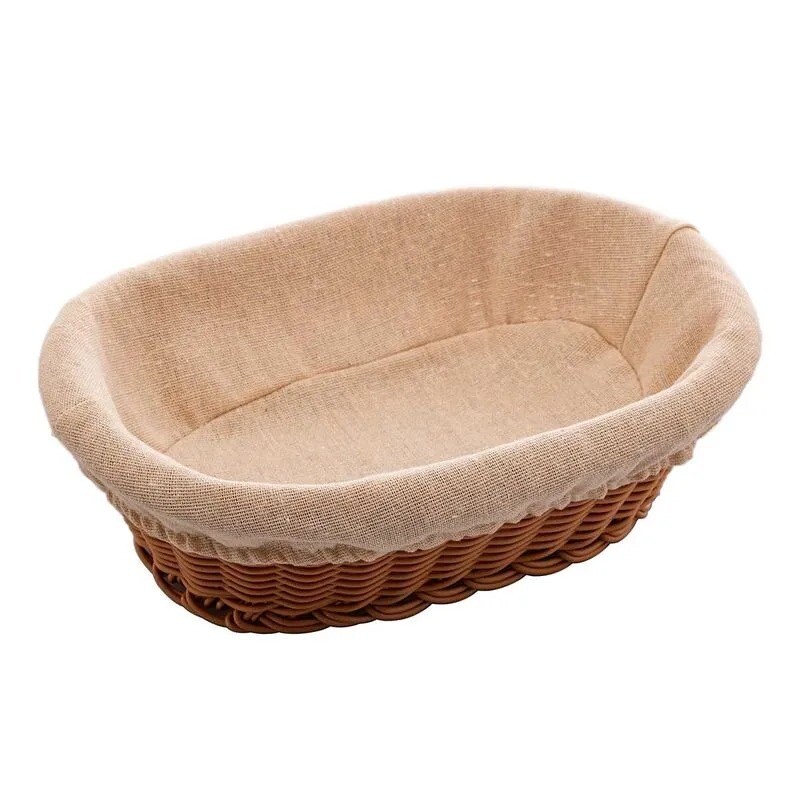 Cesta Oval C/ Forro 27x20cm Lyor
