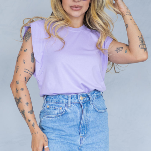 Muscle Tee Lisa lilás Galaxy