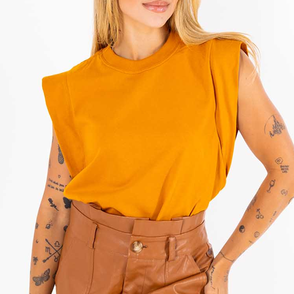 Muscle Tee Amarelo Saffron