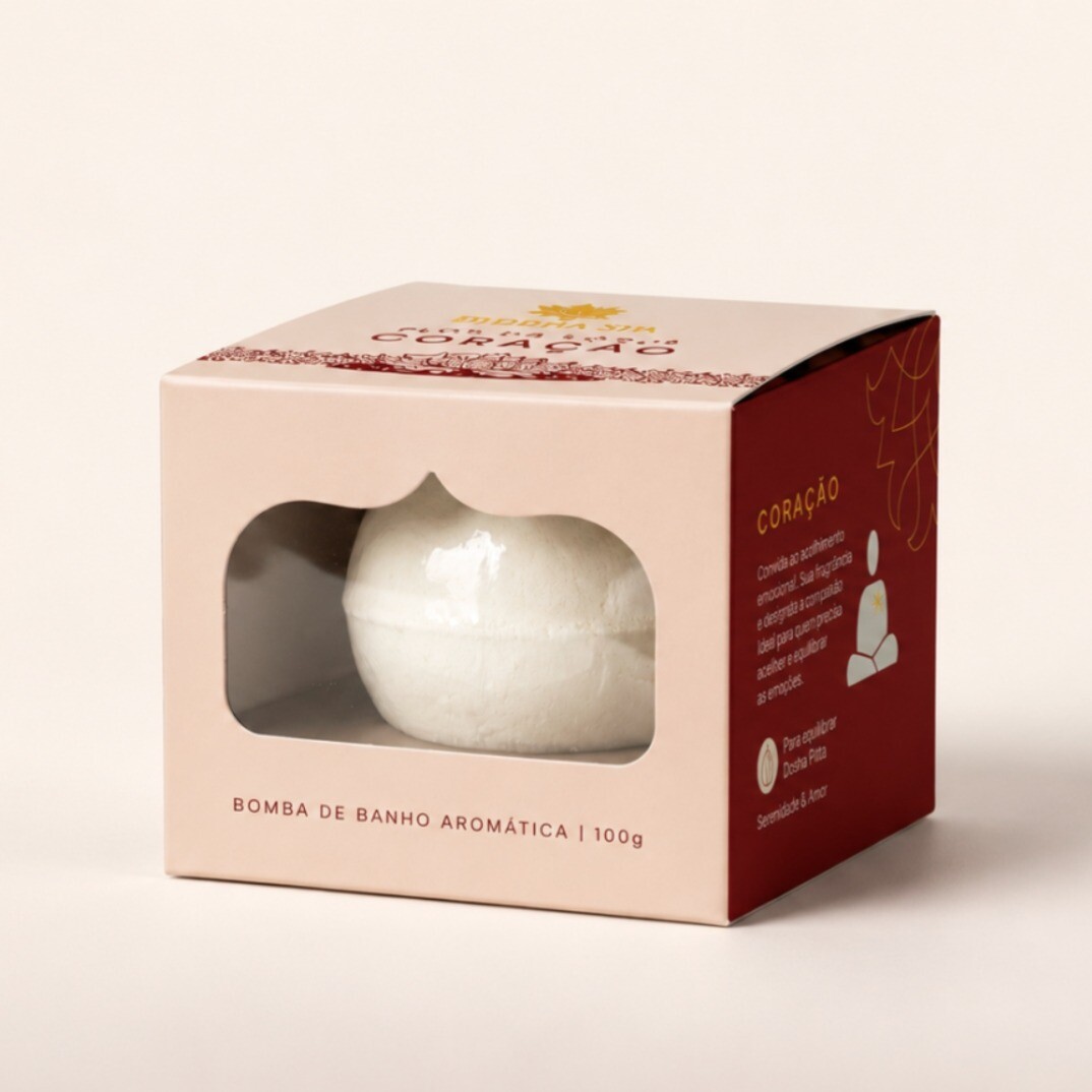 Bomba de Banho Aromática Flor de Lótus Coração